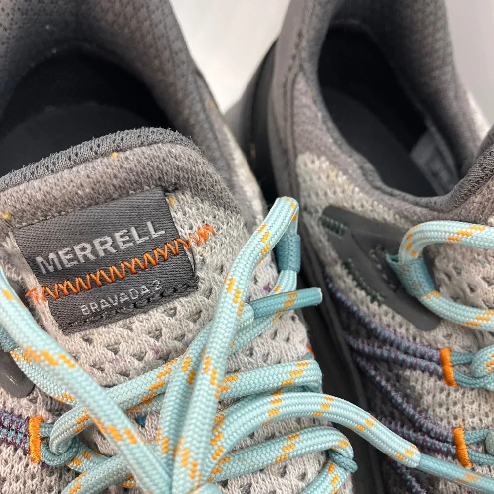 Merrell‎ Womens Trail Running Shoes J135580 Gray Lightweight Quantum Grip 6.5